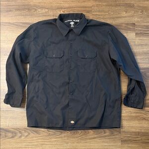 Dickies Men's Black Button Up Shirt
